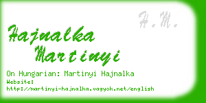 hajnalka martinyi business card